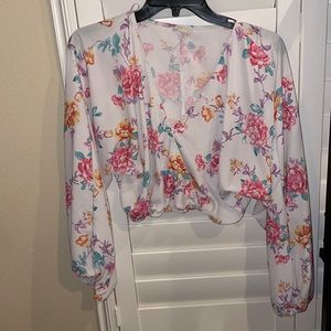 Floral crop top